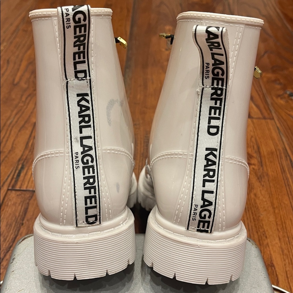 Karl Lagerfeld Bedazzled Rain Boot Size 10 - Picture 5 of 12